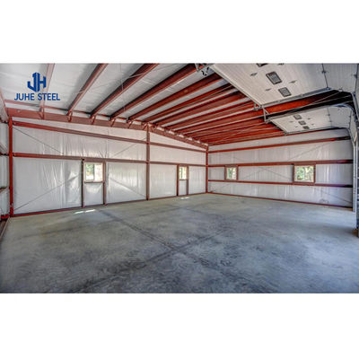 Nhanh chóng xây dựng sandwich panel mái nhà xe hơi di động nhà để xe với Solid H-shaped thép Beam