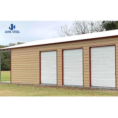 Nhanh chóng xây dựng sandwich panel mái nhà xe hơi di động nhà để xe với Solid H-shaped thép Beam