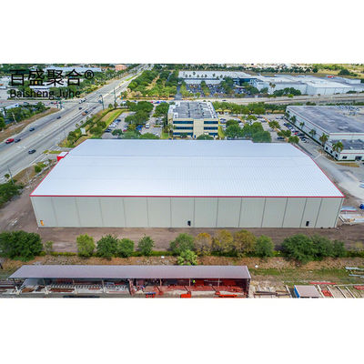 Gable Frame Prefabricated Steel Structure Warehouse Hanger Lắp đặt với độ khoan dung ± 1%
