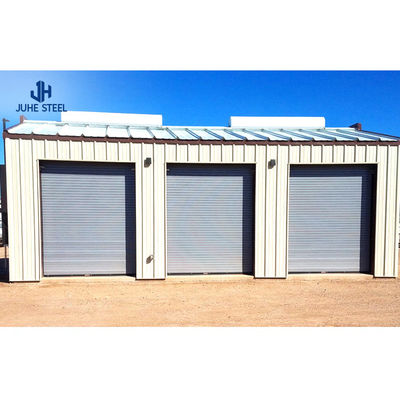 Kim loại Prefab Steel cấu trúc kho với hình dạng H rắn khung chính 200Km / H tải gió