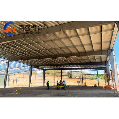 Thép carbon thấp Prefabricated Modular Steel Frame Cấu trúc Xây dựng