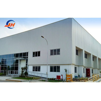 Long Fatigue Life Cấu trúc thép Prefab Căn nuôi Lưu trữ kim loại Cửa hàng kho Xây dựng Bộ quần áo khung mái nhà