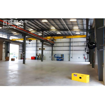 Q235/Q345B loại Thiết kế kim loại chế tạo sẵn Tự lưu trữ nhà kho cho kỹ thuật kho