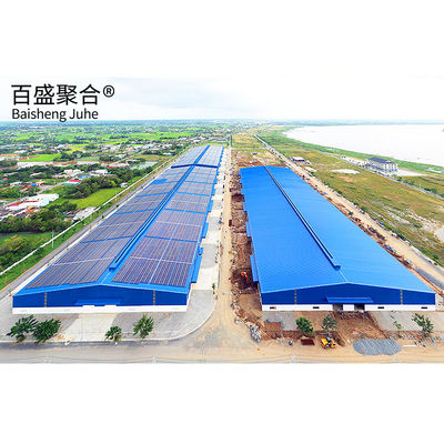 Q235/Q345B loại Thiết kế kim loại chế tạo sẵn Tự lưu trữ nhà kho cho kỹ thuật kho